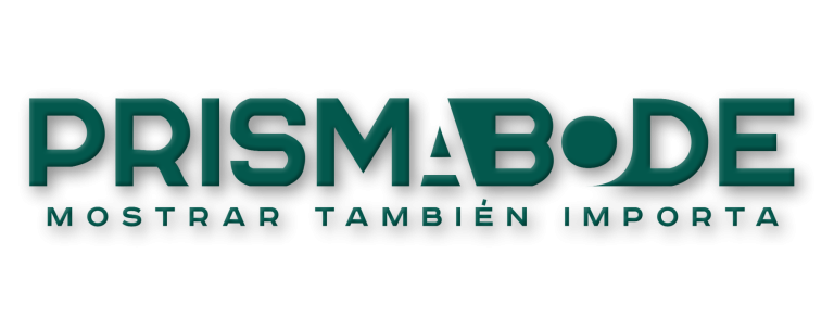 Logo Prismabode Logotipo de Prismabode con el eslogan "Mostrar también importa".